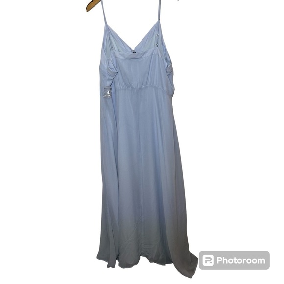 ModCloth Gotta Look The Party Light Blue Maxi Dress Size 22 NWT - Picture 4 of 8